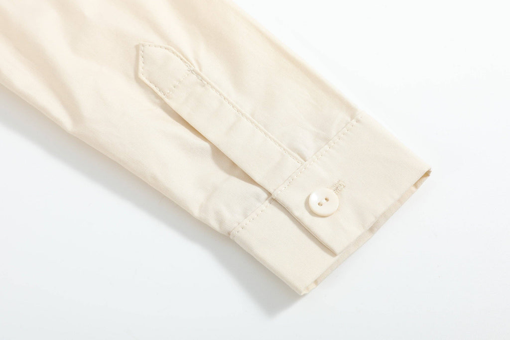 Sand Beige Reindeer Dress Shirt