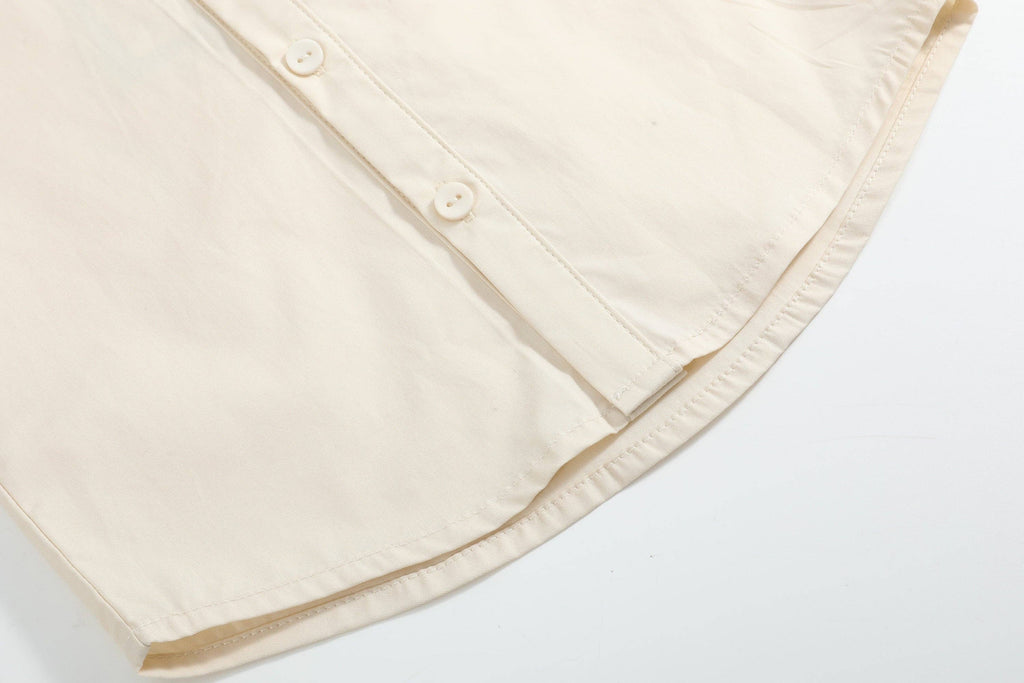 Sand Beige Reindeer Dress Shirt