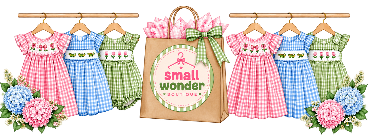 Small Wonder Boutique children's clothing, newborn to 5T